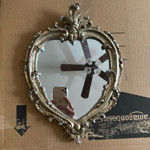 Small vintage accent mirror